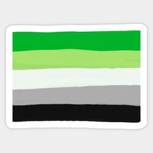 Aromantic flag Sticker